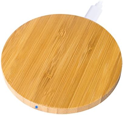 Wireless Charger, INNAPER Qi Bamboo Wireless Charging Pad for Samsung Galaxy S7/ S7 Edge/ Note5/ S6/ S6 Edge+, Nexus 4/ 5/ 6 / 7, Nokia Lumia 950xl and All Qi-Enabled Devices (Adapter Not Included)