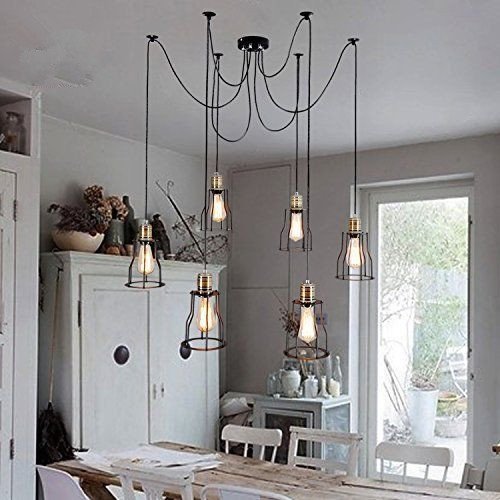 Baycheer Vintage Ceiling Lamp Hanging Lighting Edison Multiple