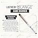 L’ange Hair LUSTRÉ Curling Wand, Tourmaline Ceramic and Titanium Barrel Wands with Heat-Protection Gloves Negative Ion and Infrared Tech, Dual Voltage Iron MSRP $169 (White 1″ (25MM) Titanium)thumb 1