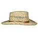 Dorfman Pacific Gambler Rush Straw Kangaroo Cowboy Hat (Natural Brown, Large)
