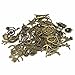 IBS Wholesale 120 Gram in Bulk Mixed Antique Bronze Necklace Pendants Bracelet Charms for DIY Crafting and Beading & Jewelry Making