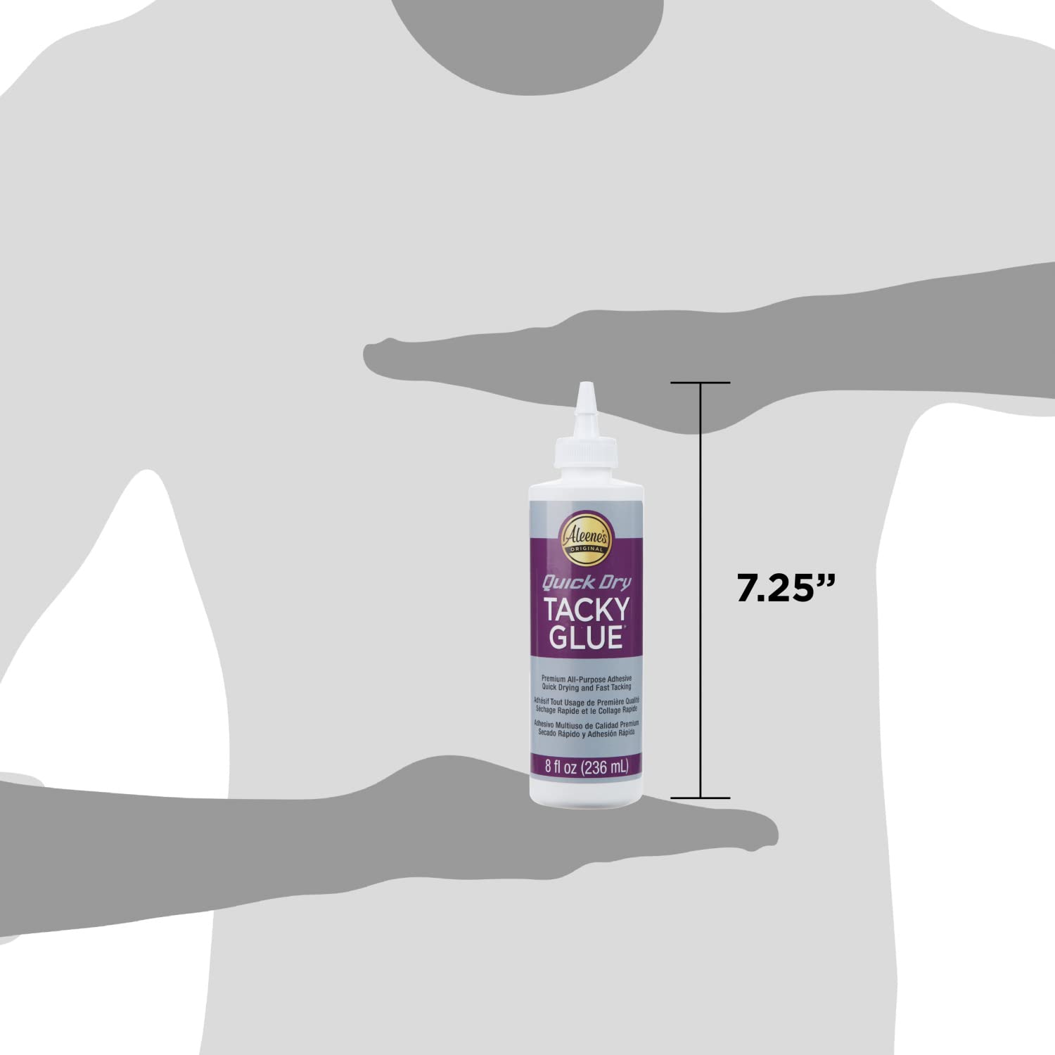 Aleene's AR7-10 17843 Quick Dry Tacky Glue, 8 oz., Multicolor