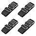 4 Pack Luggage Straps, Adjustable Suitcase Belts, Briskyloom Heavy Duty Non-Slip Travel Luggage Straps, TSA Approved with Quick-Release Buckle Travel Accessories Bag Straps (Black)