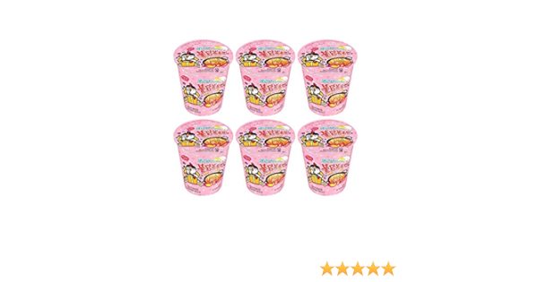 Samyang Carbo Spicy Chicken Fried Cup Noodles 80g 6ea Korean Food Korean Ramen Overseas Direct Shipment Grocery Gourmet Food Amazon Com