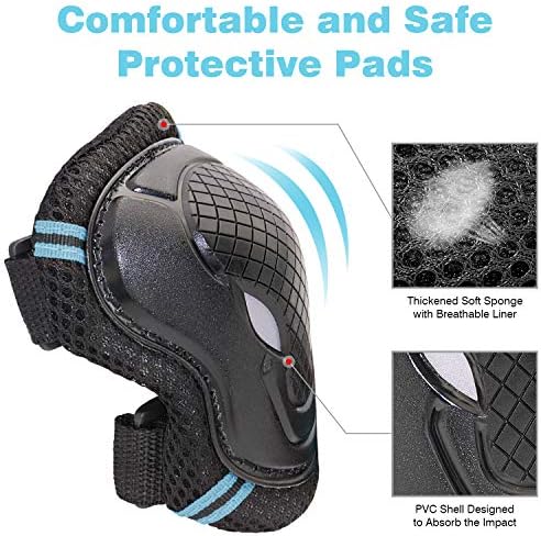 Adult knee pads for skate protection, breathable material, size not visible, priced at $12.99.