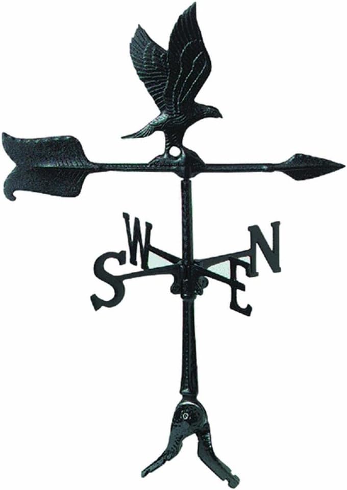 Weathervanes - Whitehall Products WV3-A-50SR-BKND Eagle Weathervane