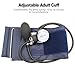 LotFancy Blood Pressure Cuff and Stethoscope Kit with D-Ring, Professional BP Cuff Standard Adult 10”-16” for Nursing School, Home, Easy to Use BP Machine with Carrying Case Zero Calibrator, Navy