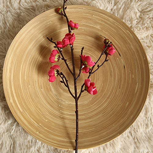 Alisy Christmas Flowers Artificial, Plum Blossom Fake Flower for Halloween Thanksgiving Home Wedding Party Office Supplies Floral Bridal Decor