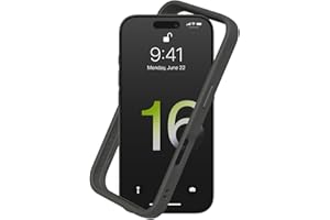 RhinoShield Bumper Case Compatible with iPhone 16 Pro | CrashGuard - Shockproof Slim Design Protective with Military Grade Drop Protection - Graphite