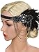 Vijiv Black Inspired 1920s Flapper Headband Accessories Gatsby Style 20s Headpiece