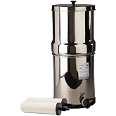 British Berkefeld 2.24 Gallon Gravity-Fed Water Filter System- Stainless Steel with 2x ATC Super Sterasyl Candle Filters