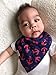 Danha Baby Bandana Teething Bib for infants and toddlers - set of 5 organic cotton drooling bib (boy)