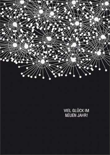 Helga Buhler Nel Set Da Pezzi Volete Felicita Al Nuovo Anno Con Questo Designer Fuochi D Artificio In Bianco E Nero Con Scritta Amazon It Casa E Cucina