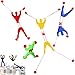Joyin Toy 80 Pieces Vinyl Stretchy Sticky Including 16 Large Sticky Hands (2.75 Inches), 16 Wall Climbing Men, 16 Sticky Hammers, 16 Sticky Snakes and 16 Stretchy Flying Frogs.