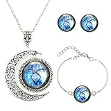 Moon Pendant Shadowhunters Angelic Power Rune Necklace Shadowhunters Jewelry Set Fashion Moon Necklace Gift