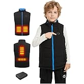 Varmcore Kids Heated Vest with Battery – Electric Heating Lightweight Puffer Vest for Boys and Girls.