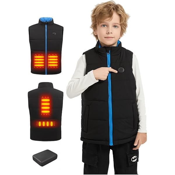 Heated Vest,USB Charging Electric Heated Jacket Lightweig (Battery Not - View #10