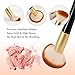 Makeup Brush Set，11pcs Makeup Brushes Premium Synthetic Bristles Powder Foundation Blush Contour Concealers Lip Eyeshadow Brushes Kit with Travel Makeup Bag