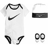 Nike Baby's Bodysuit, Hat and Booties 3 Piece Set