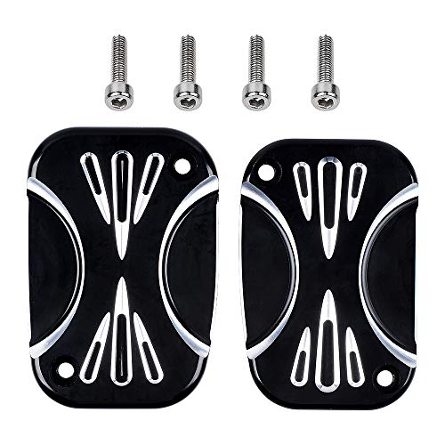 image for Anzio 2X Front Brake Reservoir Master Cylinder Master Cover Compatible