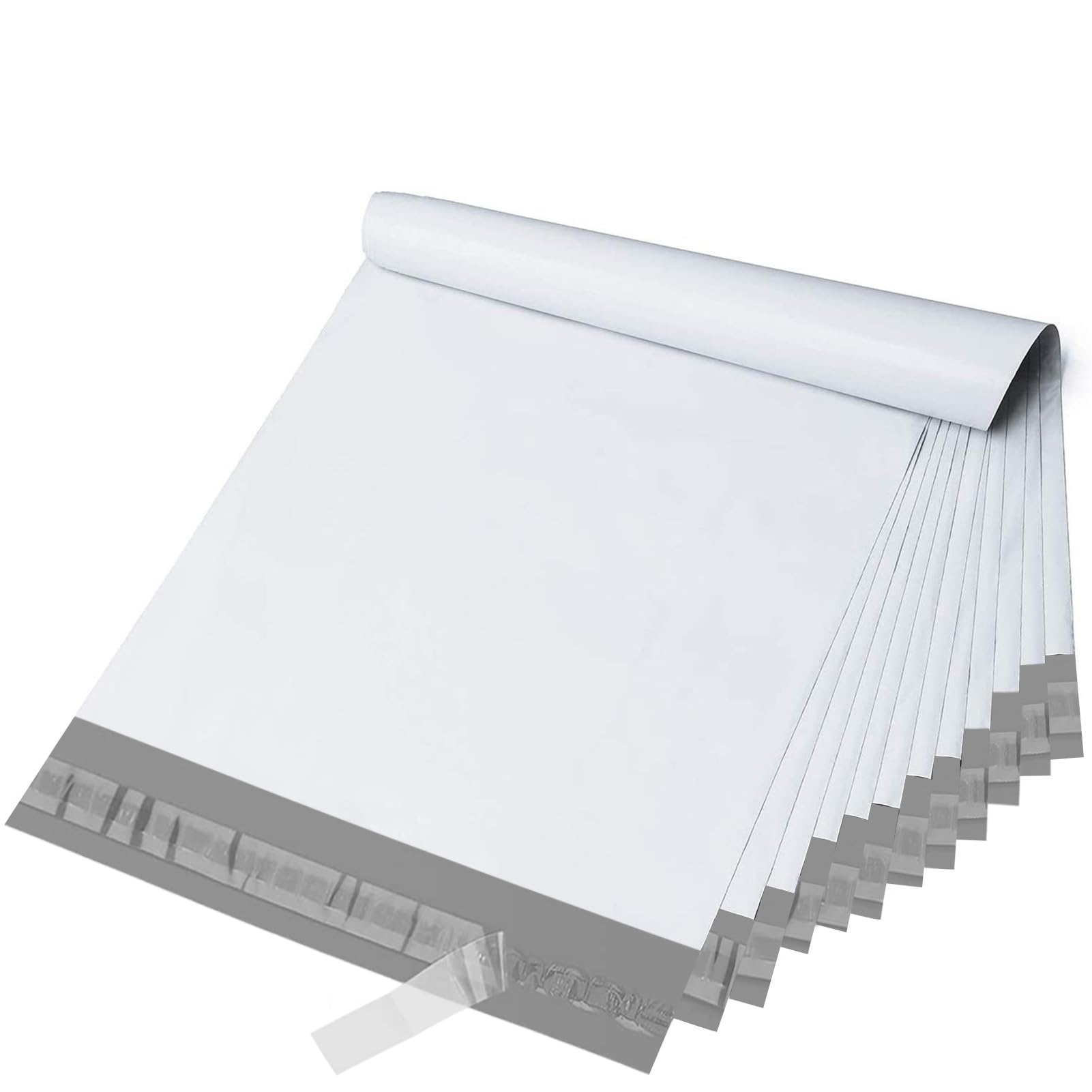 Switory Parcel Bags Postage Bags,for Posting Clothes Poly Postal Bags Self Seal Mailing Bag for Clothes Envelopes Postage Bag for Packaging, 25Pcs - White (10X13Inch)