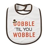 Thanksgiving Bib Gobble Til You Wobble Turkey Theme