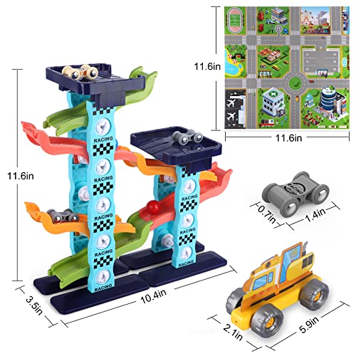 Car Ramp Toys for 1 2 3 Year Old Boys,Race Track Car for Toddler Toys
