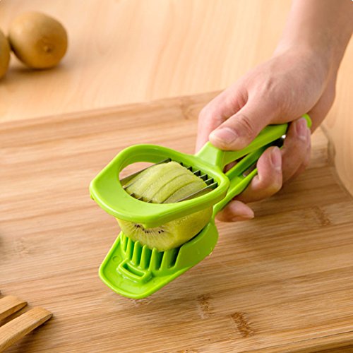 Nowry (TM0 Kitchen Stainless Steel Cooking Tool Egg Mushroom Fruit Slicer With Long Handle