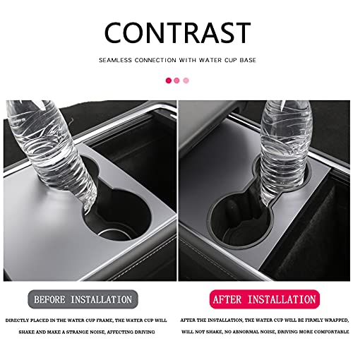 ROFITDS Cup Holder Insert for Tesla Model 3 Model Y 2021 2022 ,Tesla Model 3/Y Accessories Hold