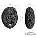 Pumice Valley – Natural Lava Pumice Stone Black – Callus Remover for Feet Heels and Palm – Pedicure Exfoliation Tool – Remover Toxins – Corn Remover for Foot – Dry Dead Skin Scrub (Black)thumb 2