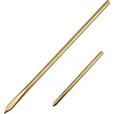 ALLCLEAN 2Pcs Brass Sewing Leather Needles - Manual Lacing Threading Tool for Hand Stitching - Long Jumbo Lacing Needles