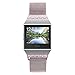 For Fitbit Ionic Bands, hooroor Magnetic Closure Clasp Mesh Loop Milanese Stainless Steel Metal Sport Band Accessories for Fitbit Ionic Smartwatch (Rose Pink Band with Pink Diamond, Small)