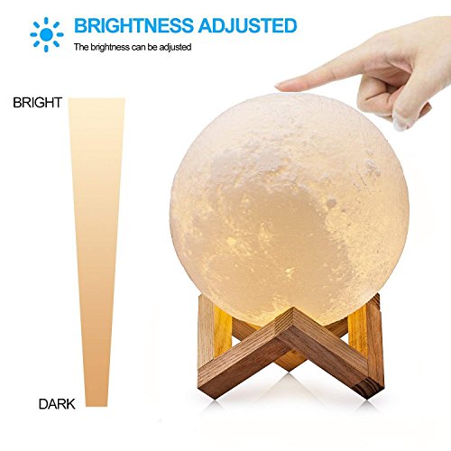 image for THE RESET Moon LAMP Lighting Night Light LED 3D Printing, Warm and Coo