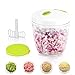 Manual Food Chopper 5 Blades 1000 ml,Sedhoom Powerful Easy Pull Upgraded Hand Held Vegetable Onion Chopper/Food Processor/Blender