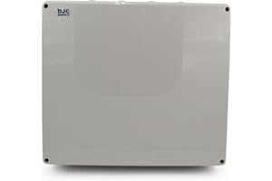 DJC Supply Co. 16" x 14" x 4.75" PVC Waterproof Plastic Junction Conduit Box with Pre molded 3/4" & 1" Conduit holes, Project box, remoavale conduit plus. 1 Pack