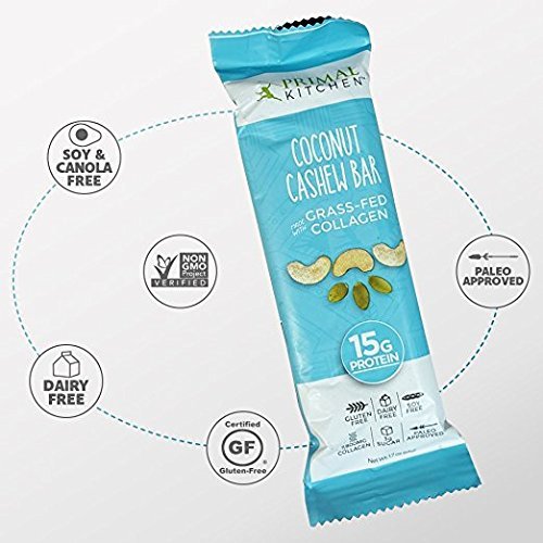 image for Primal Kitchen - Coconut Cashew Collagen Protein Bars, 15 Grams of Pro