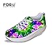 FOR U DESIGNS Stylish Shape Ups Fitness Walking Sneaker Women's Wedges Platform Shoes