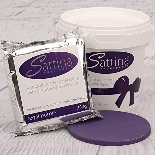 Sattina Regal Purple Sugarpaste (Ready to Roll Icing) (500g)