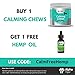 Alpha Paw Calming Chews for Dogs - Natural Calming Aid & Dog Anxiety Relief - Calming Dog Treats Made with Magnesium, L-Theanine, L-Tryptophan, Valerian Root, Chamomile