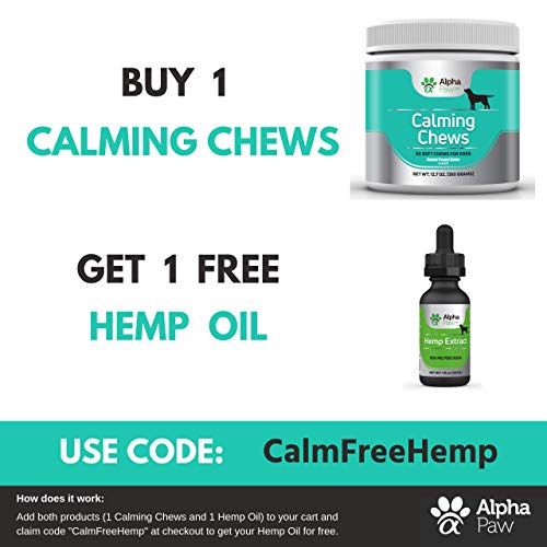 Alpha Paw Calming Treats for Dogs Natural Dog Anxiety Relief with