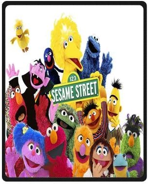 Cartoon Sesame Street Custom Super Warm Bed/Couch Blanket Soft Throw Travel Blankets Fleece Blanket 40"x50"