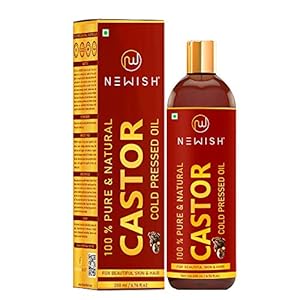 Newish Hair Oil With Comb Applicator – Controls Hair Fall and Hair Growth for Men & Women… (Castor, 200 ml (Pack of 1))