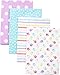 Gerber Baby Girls 4-Pack Flannel Burp Cloth, little birdie, 20