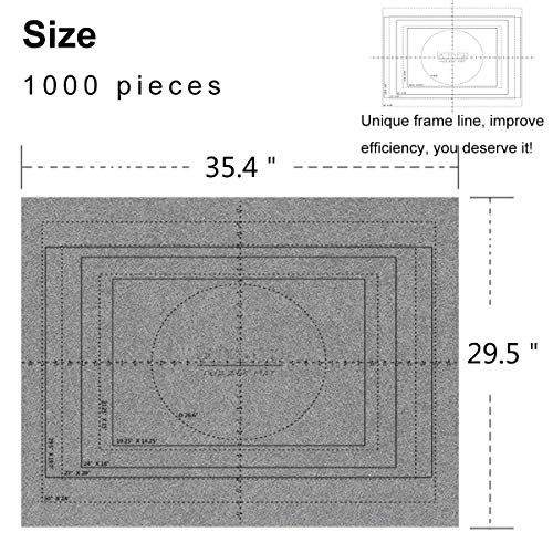 Jigsaw Puzzle Mat Roll Up - 1000 Pieces and 1500 Pieces Saver Large Puzzles Board for Adults Kids, Storage and Transport Premium Pump Puzzle Glue Puzzles Felt Mat Inflatable Tube