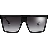 The Fresh Flat Top Square One Piece Sunglasses Sunnies Shades Goggle Siamese Lens