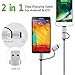 Everdigi 2 Pack 2 in 1 Lightning and Micro USB Cable Nylon Braided High Speed Sync and Charging Cable Cord Compatible with iPhone/ iPad/ iPod, Samsung, HTC, Nexus, Nokia, Sony, Android Devices