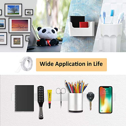 Enjoydeal Reusable Nano Tape, Double Sided Traceless Achesive Tape Reusable Mounting Carpet Stickers Removable Transparent Gel Grip Tape Washable Seamless Tape for Home Office (5M/16.4 FT)