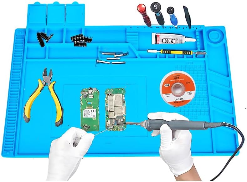 yowtiny Soldering Mat Large 17.7 x 11.8 in 932F Heat Resistant Silicone