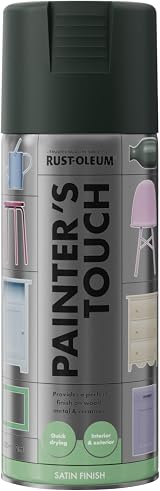 Rust-Oleum Painter's Touch 400ml Oxford Green Satin Spray Paint Aerosol view 5