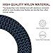 Youer Lightning Cable 3Pack 6FT Nylon Braided Certified iPhone Cable USB Cord Charging Charger for Apple iPhone 8, X, 7, 7 Plus, 6, 6s, 6+, 5, 5c, 5s, SE, iPad, iPod Nano, Touch (Black Bule)